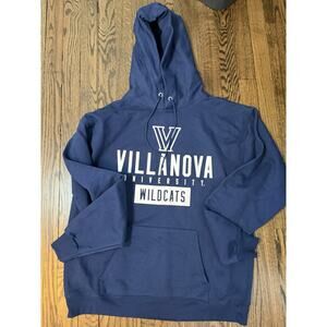 VILLANOVA WILDCATS HOODIE SWEATSHIRT NAVY BLUE Sz M Unisex NEW